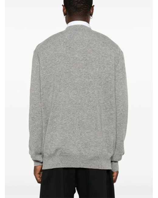 Comme des Garçons Gray Wool Sweater for men