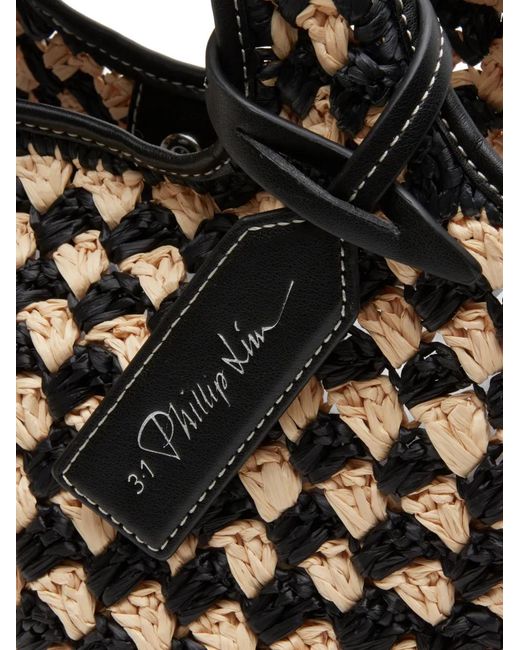 3.1 Phillip Lim Black Patterned Tote Bag