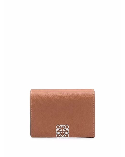 Loewe Brown Anagram Tri-Fold Wallet