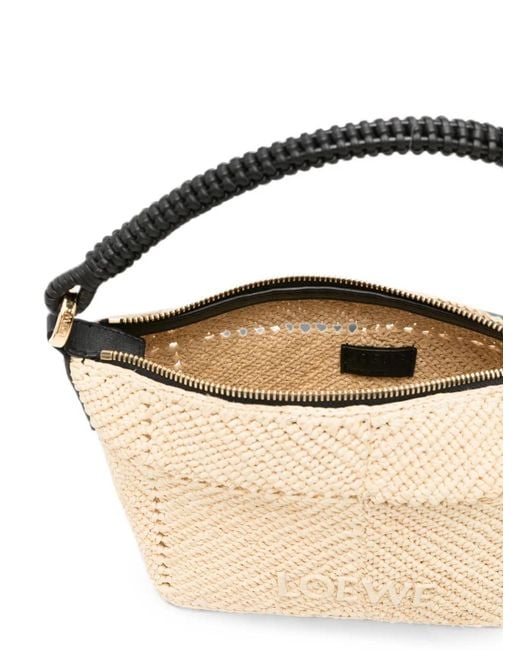 Loewe Metallic Paula's Ibiza Logo-Embroidered Clutch Bag