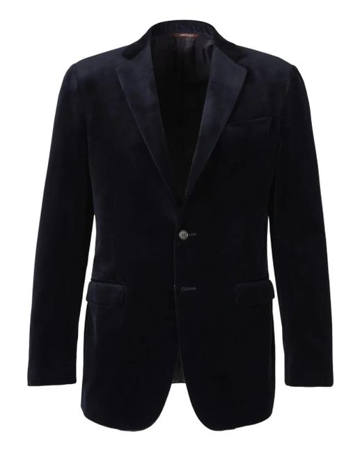 Canali Blue Velvet Two-Button Jacket for men