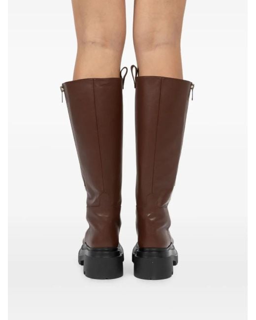 Bottines Zippées À Plateforme Plan C en coloris Brown