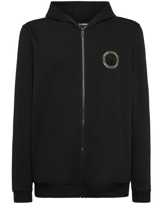 Philipp Plein Black Tiger Hoodie for men