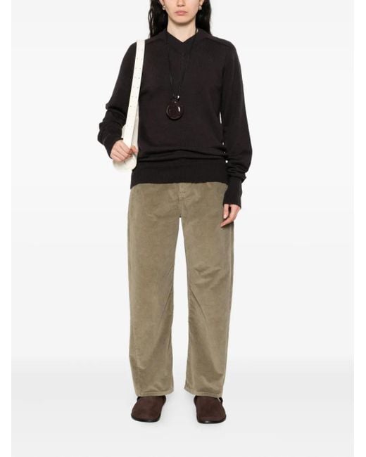 Studio Nicholson Green Corduroy Trousers