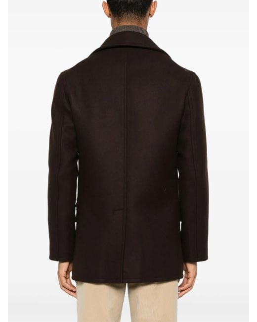 Fursac Black Twill Coat for men