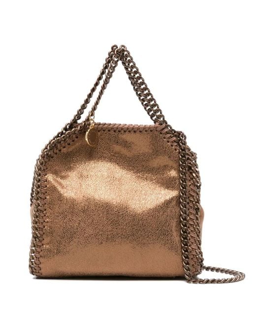 Stella McCartney Brown Handtasche mit Kettendetail