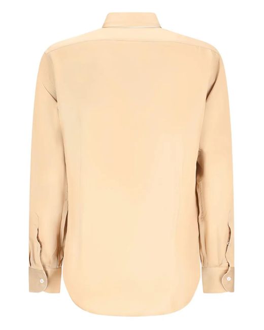 Lardini Natural Long-Sleeves Button-Up Shirt for men
