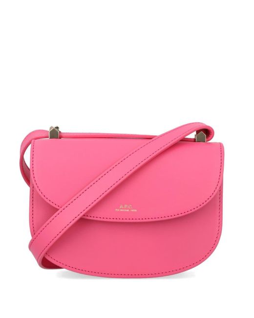 A.P.C. Pink Mini Geneve Crossbody Bag
