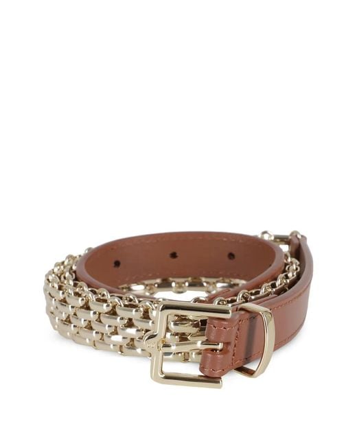 Weekend by Maxmara Brown Chain Buckled Belt