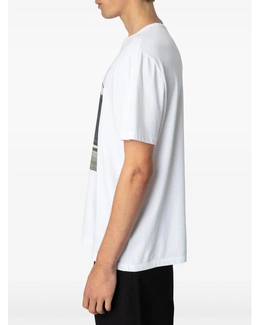 Zadig & Voltaire White Ted Photoprint T-Shirt for men
