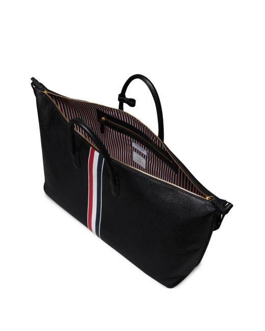 Thom Browne Black Stripe-Detailing Bag