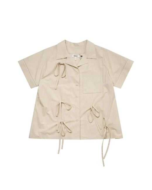 Renaissance Renaissance Natural Bunny Bow-Detail Shirt