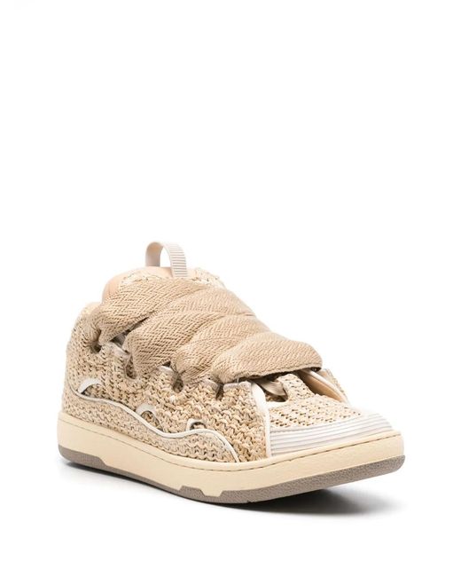 Lanvin Natural Curb Sneakers for men