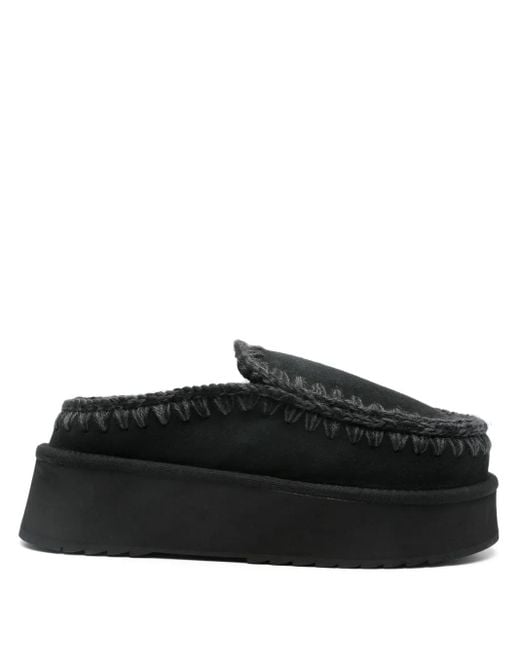 Mou Black Eskimo Slippers