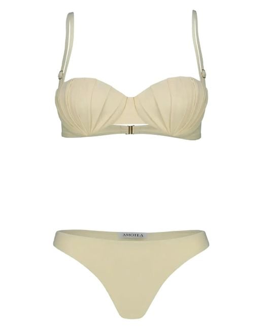 Amotea White Serena Shell-Cup Bikini