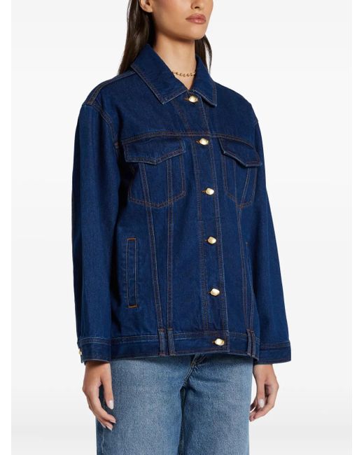 Aje. Blue Carmen Denim Jacket