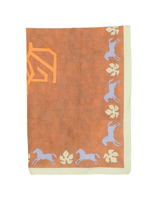 Drole de Monsieur Brown Écharpe À Motif Monogrammé