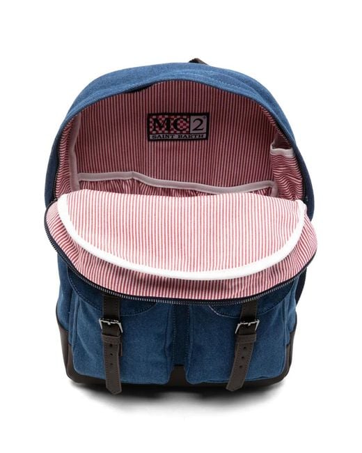 Mc2 Saint Barth Blue Cody Denim Backpack for men