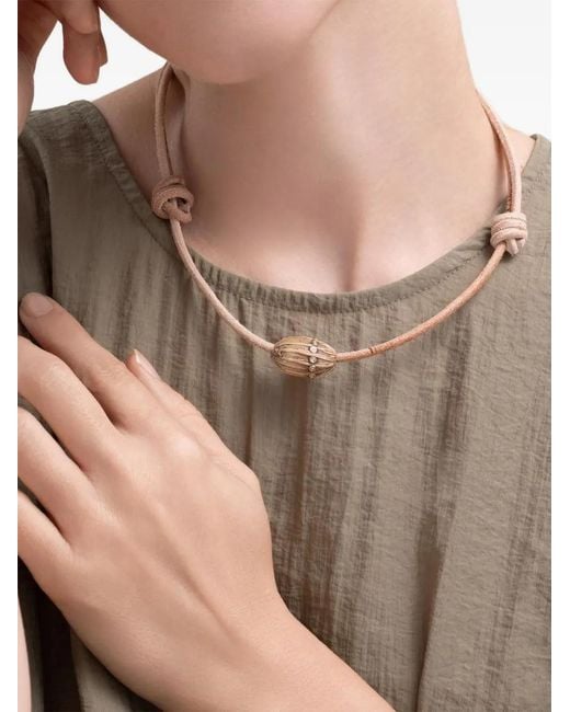 Dezso by Sara Beltran White Collier L Coquito Serti De Diamants