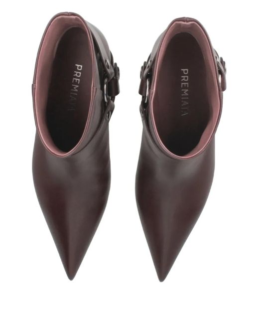 Premiata Brown Leather Ankle Boots