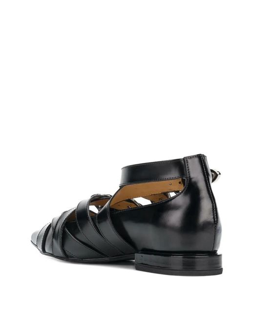 Toga White Multiple-Buckle Pumps