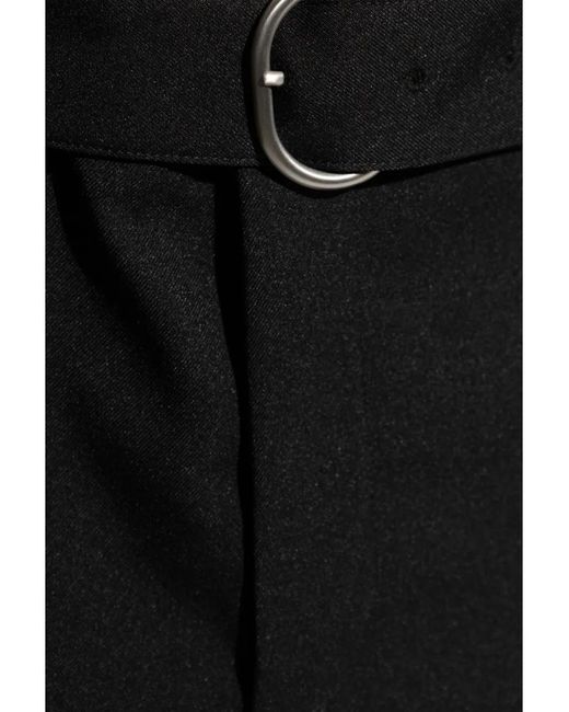 Jil Sander Black Pleated Trousers for men
