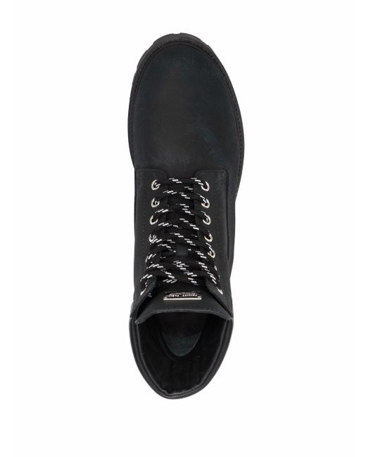 Botas con cordones Philipp Plein de Cuero de color Negro para hombre | Lyst