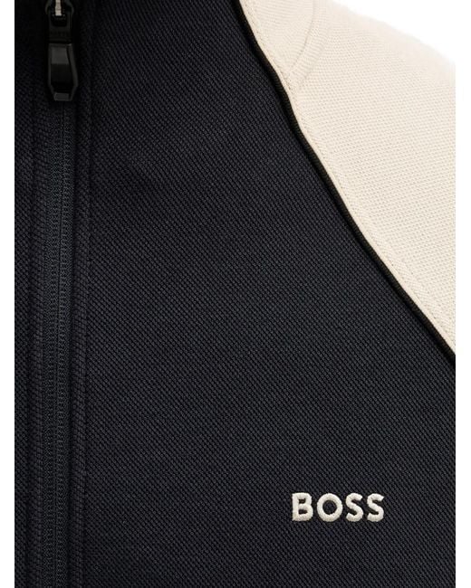 Sweat Join À Fermeture Zippée Boss pour homme en coloris Blue