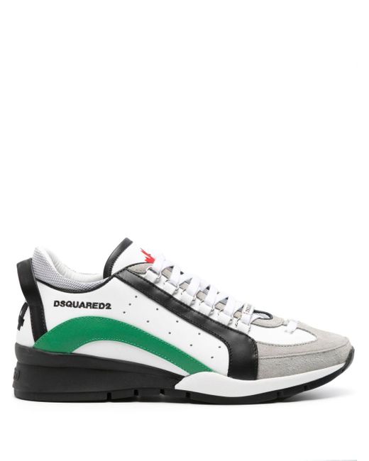 DSquared² Green Legendary Leather Sneakers for men