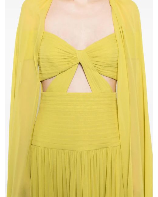 Elie Saab Yellow Mela Verde Dress