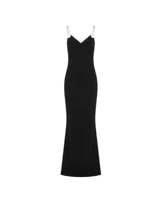 Tom Ford Black Spaghetti-Strap Maxi Dress