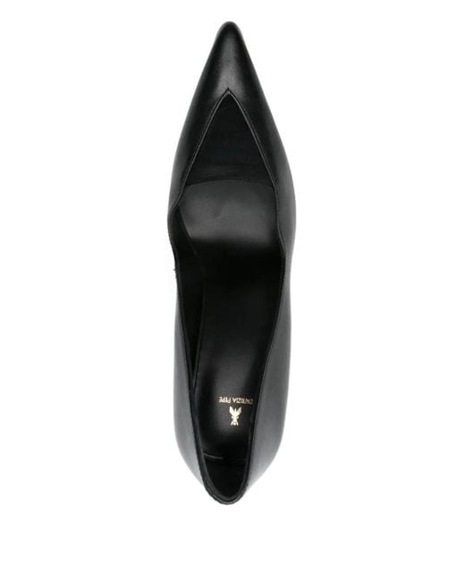 Patrizia Pepe Black 95Mm Leather Pointed Pumps
