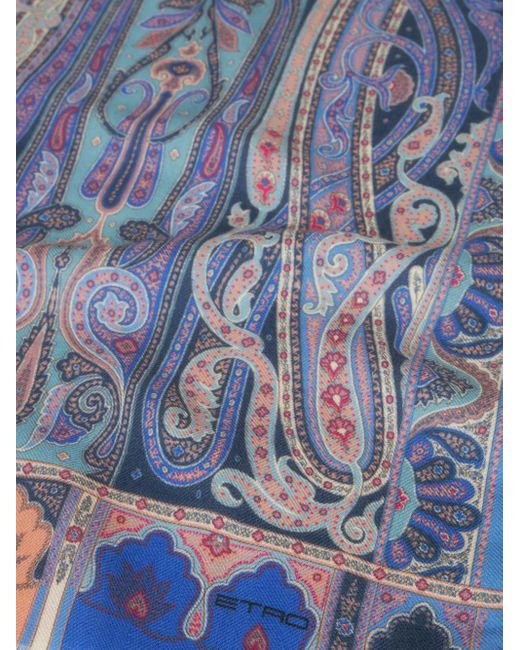 Etro Blue Scarfs