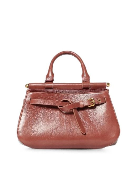 Antonio Marras Pink Buckle-Detail Leather Shoulder Bag
