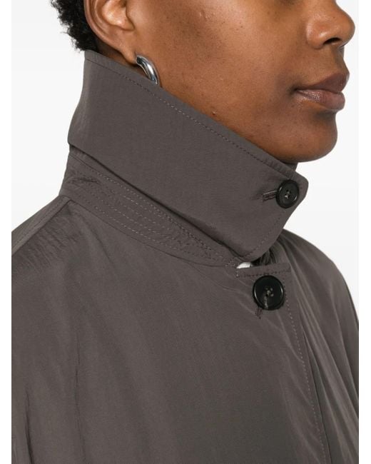The Row Gray Arwen Single-Breasted Coat