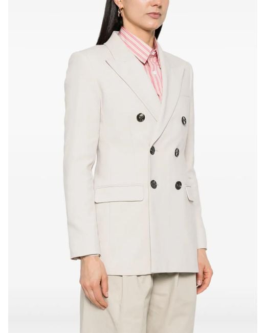 AMI Natural Tailored Double-Breasted Blazer