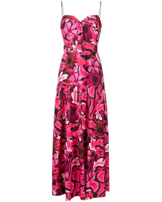 Rebecca Vallance Crimson Clover Sweetheart Maxi Dress in Pink | Lyst