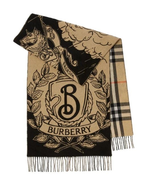 Sciarpa Reversibile Stormy Knight di Burberry in Black