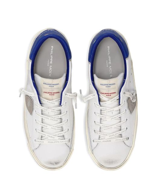Philippe Model White Logo-Appliqué Sneakers
