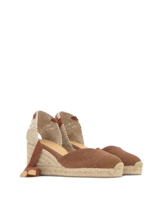 Castaner Metallic Tie Espadrilles