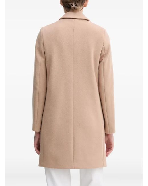 Benetton Natural Button-Fastening Coat