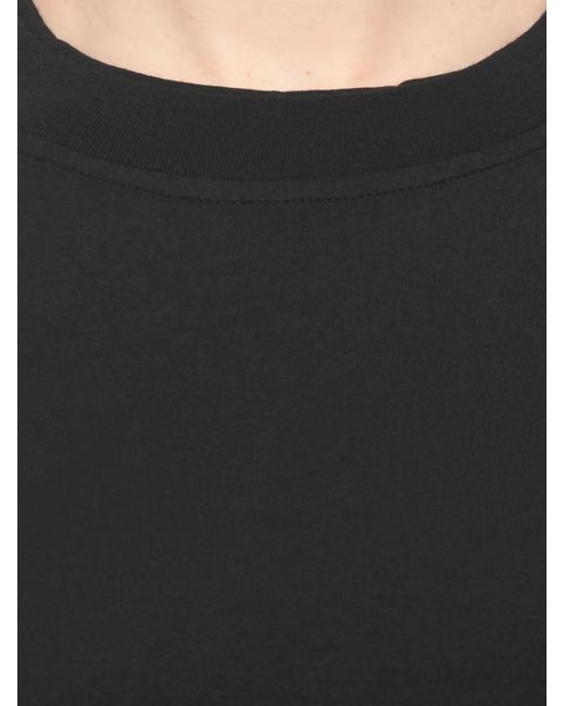 Rick Owens Black Walrus Tail-Detail T-Shirt