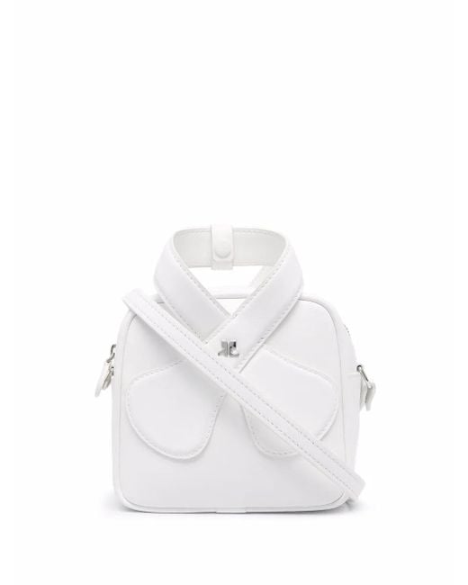 Courreges White Loop Tote Bag