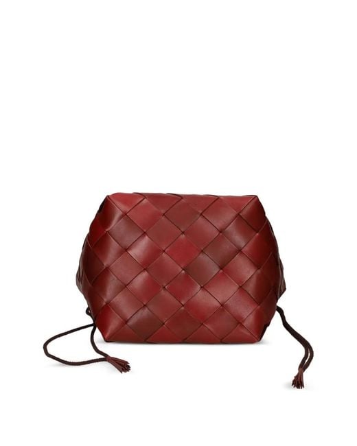 Borsa A Secchiello Botteghe di Dragon Diffusion in Red