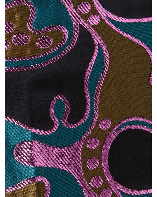LaDoubleJ Blue La Comasca Patterned-Jacquard Trousers
