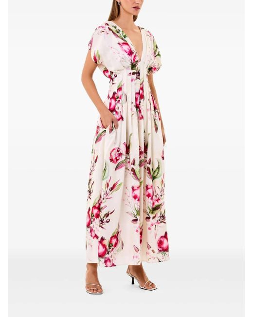 Nicholas Pink Sonya Midi Dress