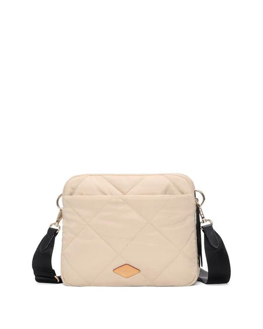 MZ Wallace Natural Madison Quilted Crossbody Bag