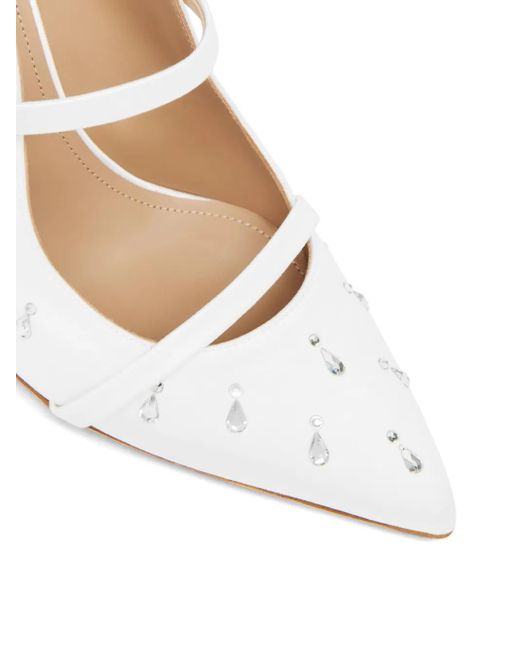 Malone Souliers Maureen 85mm ミュール White