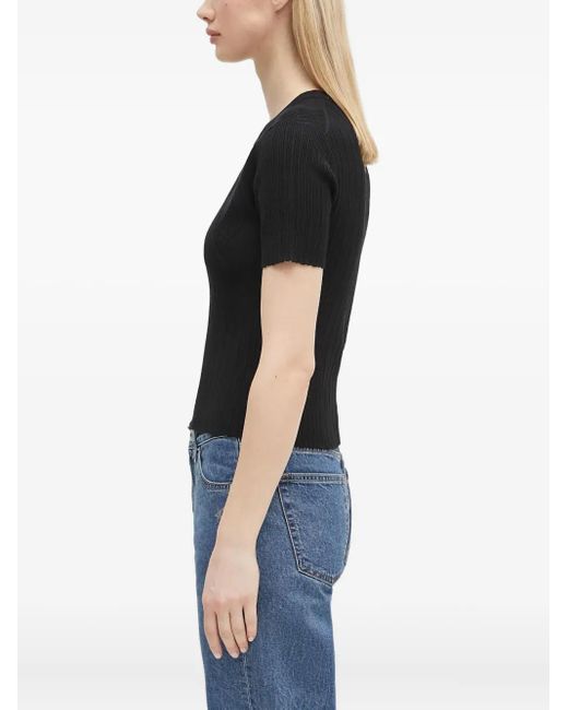 KENZO Black Ribbed Top