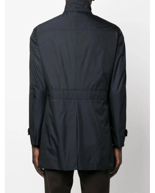 Moorer Blue Sc-Morandi-Km Double-Breasted Coat for men